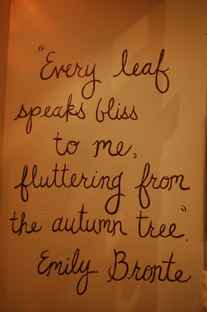 Emily Bronte Autumn Quote